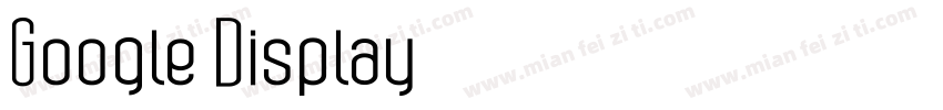 Google Display字体转换